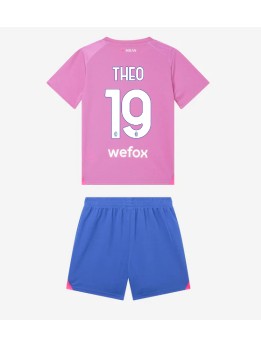 AC Milan Theo Hernandez #19 Replika Tredje Kläder Barn 2023-24 Kortärmad (+ byxor)